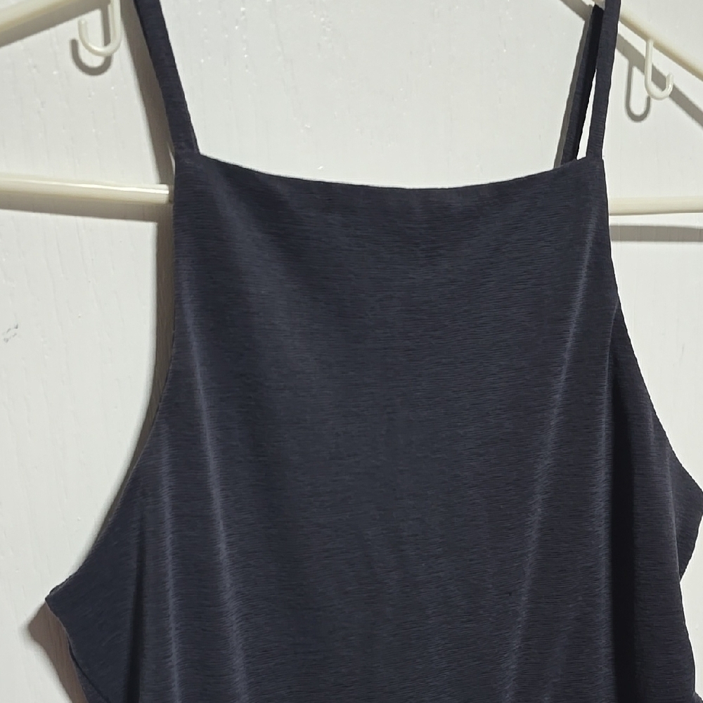 Top Shop Women's Grey Sleeveless Maxi Dress With Cut Out And Slit Size US 4